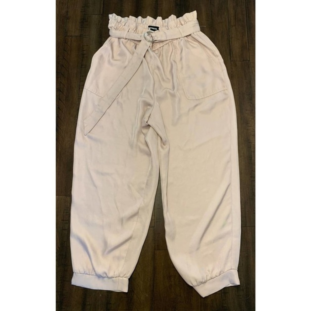 Express High Waisted Belted Pants